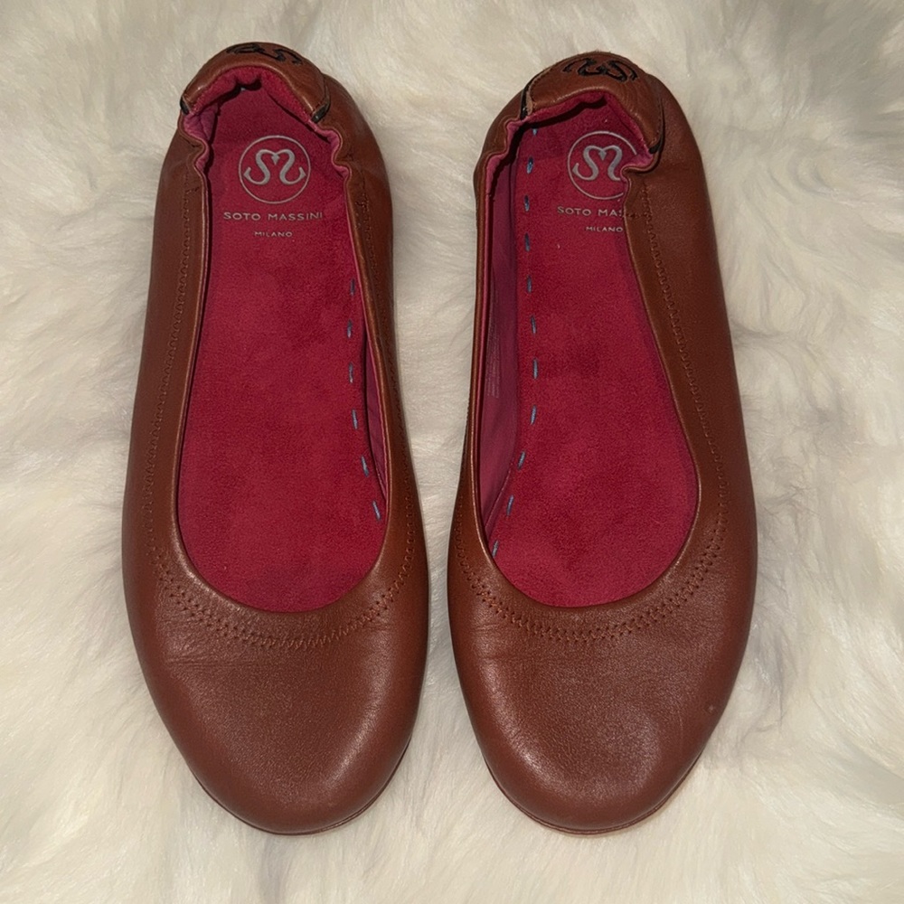 Soto Massini Ballet Flat Terra Cotta Size 11